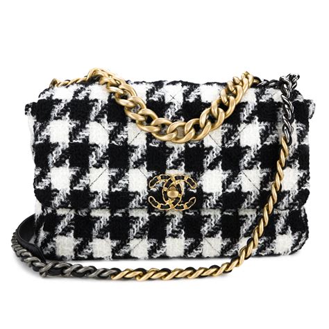 chanel tote black and white|chanel white bag price.